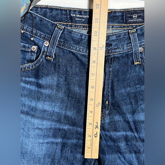 AG Goldschmied Graduate Tailored Leg Men's Blue Jeans sz 31 Cropped - Picture 10 of 13